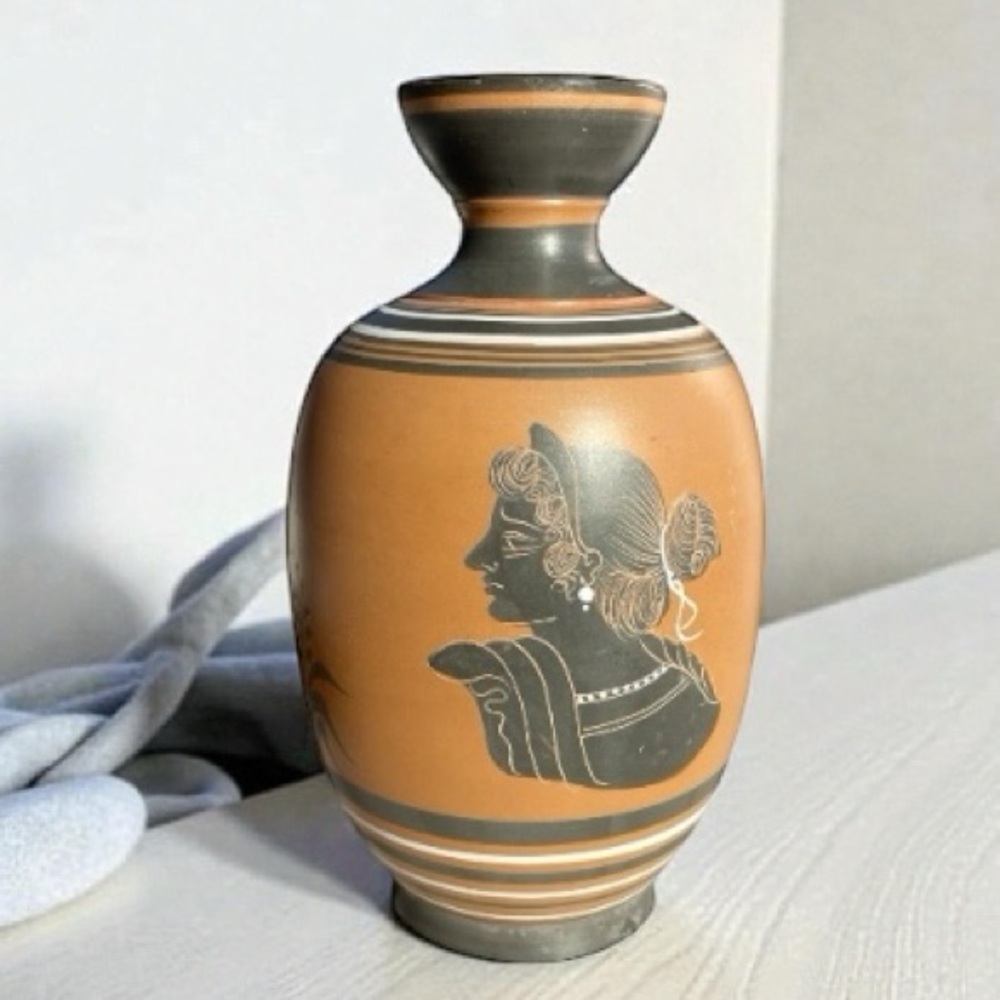 Decorative ceramic vase, designed in the style of Ancient Greek pottery